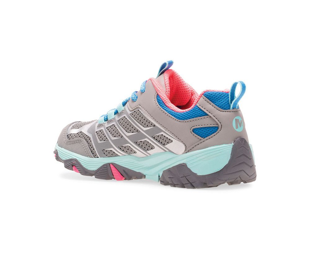 Merrell Sneakers Grey - Moab FST Low Waterproofs - Kids 47ZEXJCIW
